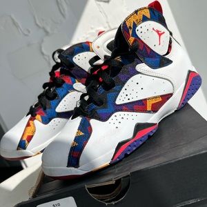 Jordan Retro 7 -Youth Size 3 Multi Color